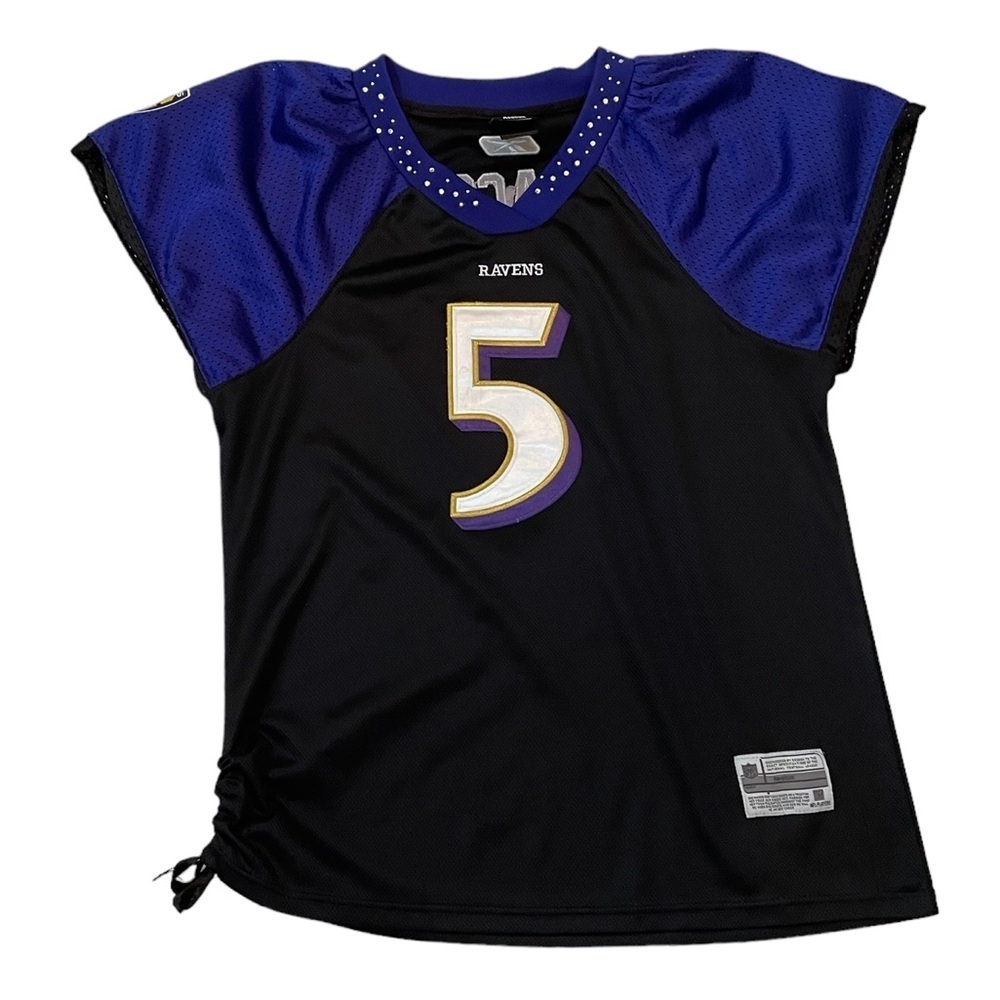 NFL Women's Black and Purple Jersey
